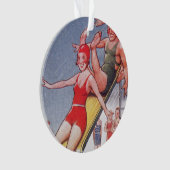 Pool Party  zwemmen Ornament (voorkant)