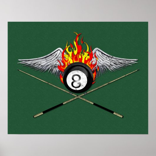 Pool Player Poster (Voorkant)