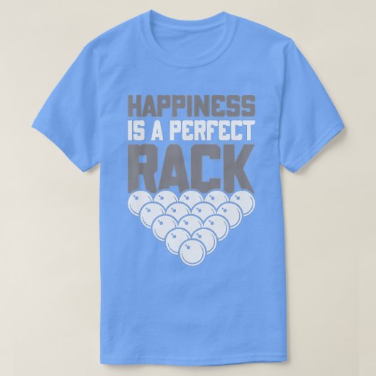 Pool-poolgeluk is een perfecte rackpool t-shirt (Design voorkant)