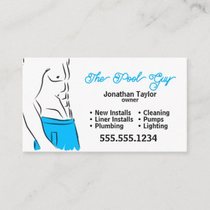 Pool Repairman Visitekaartje