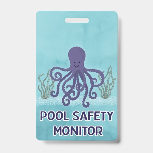 Pool Safety Monitor Badge (Voorkant)