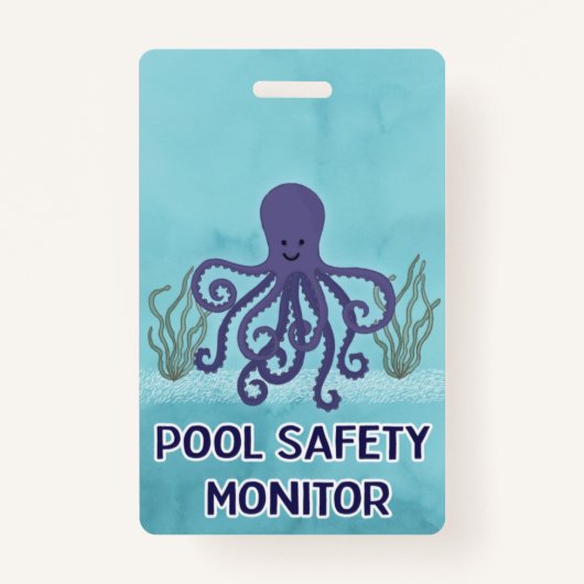 Pool Safety Monitor Badge (Voorkant)
