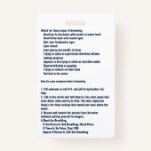 Pool Safety Monitor Badge (Achterkant)