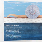 Pool Service Business Marine Blue Trifold Brochure (Intérieur en premier)