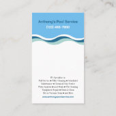 Pool Service Company Visitekaartje (Achterkant)