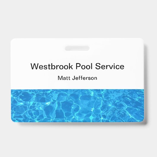 Pool Service Employee ID Badges (Voorzijde)