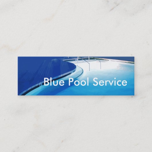 Pool Service-Visitekaartjes Mini Visitekaartje (Voorkant)