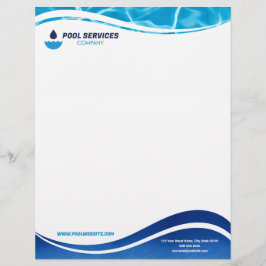 Pool Services Company Letterhead | Swimming Pools Briefhoofd