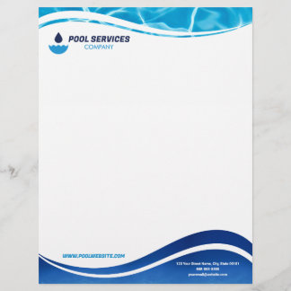 Pool Services Company Letterhead | Swimming Pools  Briefhoofd