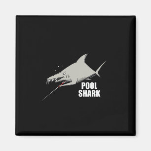 Pool Shark Biljart Design voor Gift Pool Player Magneet