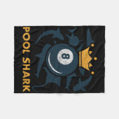 Pool Shark Biljart Pool Biljart Hall Player BA Fleece Deken (Voorkant (Horizontaal))