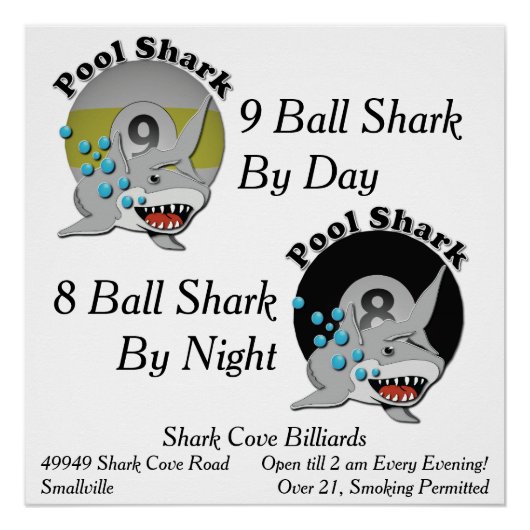 Pool Shark Business Perfect Poster (Voorkant)