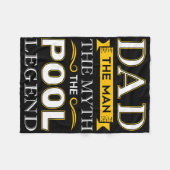 Pool Shark Dad Cadeaus voor Biljart Dads Fleece Deken (Voorkant (Horizontaal))