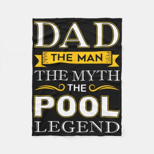 Pool Shark Dad Cadeaus voor Biljart Dads Fleece Deken (Voorkant)