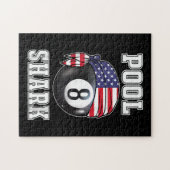 Pool Shark Jersey Cool Gift Top Bar Billiards Legpuzzel (Horizontaal)