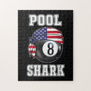 Pool Shark Jersey Cool Gift Top Bar Billiards Legpuzzel