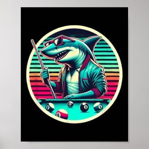 Pool Shark Master het spel met precisie en vaardig Poster