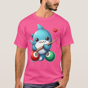 Pool Shark Schattige 8 Ball Biljart T-shirt