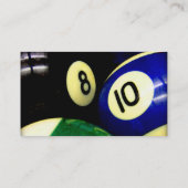 Pool Table Balls Grunge Style Visitekaartje (Achterkant)