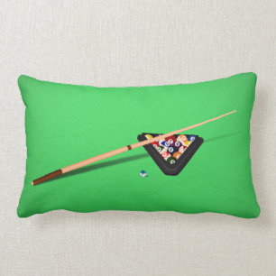 Pool Table Cue Stick en Balls Kussen