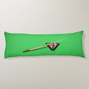 Pool Table Cue Stick en Balls Lichaamskussen