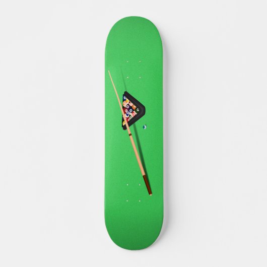 Pool Table Cue Stick en Balls Skateboard (Voorkant)