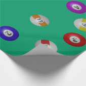 Pool Table en Balls Cadeaupapier (Hoek)
