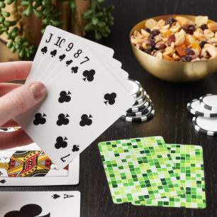 Pool Tegels, Groene Mozaïek Tegels, Geometrisch Pa Pokerkaarten