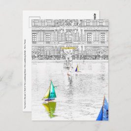 Pool van de Luxemburgse tuin - Parijs Briefkaart