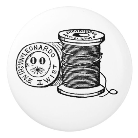  pool van thread keramische knop (Voorkant)