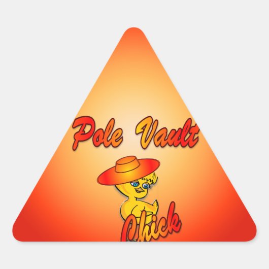 Pool Vault Chick #5 Driehoek Sticker (Voorkant)