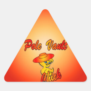 Pool Vault Chick #5 Driehoek Sticker