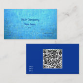 Pool Water add QR Visitekaartje (Voorkant / Achterkant)