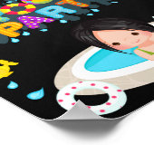 Pool-welkomstfeest Girl-poolpartij poster (Hoek)