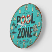 Pool Zone Vintage Poolside Grote Klok (Hoek)