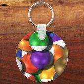 poolballen sleutelhanger (Voorkant)