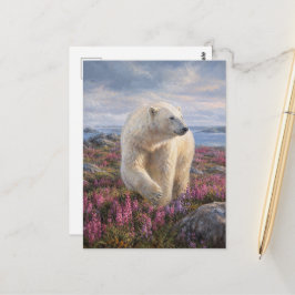 Poolbeer Arctische Toendra Wilde Bloem Briefkaart