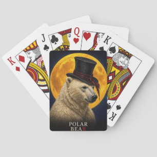 Poolbeer Gothische Surrealistische Hoed Pokerkaarten