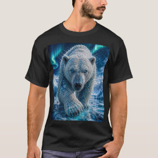 Poolbeer in het Arctisch gebied – 3D Micro Mozaïek T-shirt