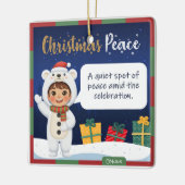 Poolbeer Kerst Ornament (Links)