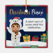 Poolbeer Kerst Ornament (Achterkant)