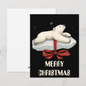 Poolbeer Kerstkaart (Voorkant / Achterkant)