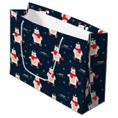 Poolbeer Kerstmis Groot Cadeauzakje (Voorkant Gekanteld)