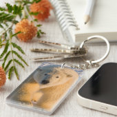 poolbeer, Ursus maritimus, poolbeer op ijs Sleutelhanger (Voorkant Rechts)