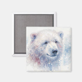 Poolbeer Winter Watervorm Magnet Magneet