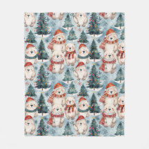 Poolberen Winter Fleece Deken | Mutsen & Sjaals