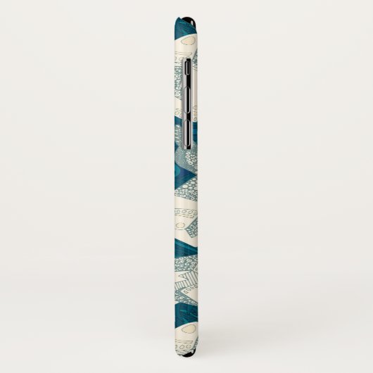 poolblauw beer Case-Mate iPhone case (Achterkant/links)