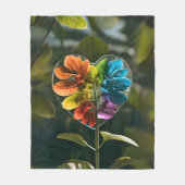 Poolcoverage van het regenboogframe fleece deken (Voorkant)