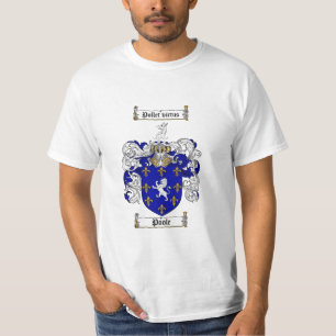 Poole Family Crest - Poole Coat of Arms T-shirt