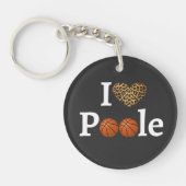 Poole Party Cheetah Pattern, acrylSleutelhanger Sleutelhanger (Voorkant)